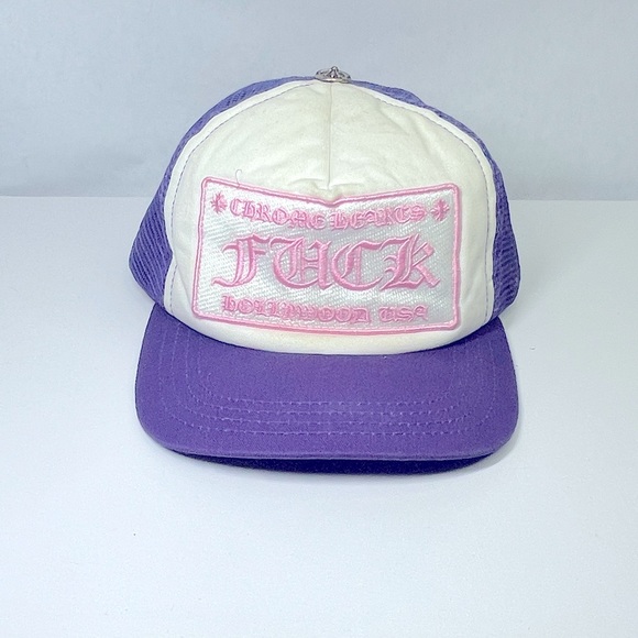 Chrome Hearts Rare Trucker Hat purple/pink - Picture 1 of 8